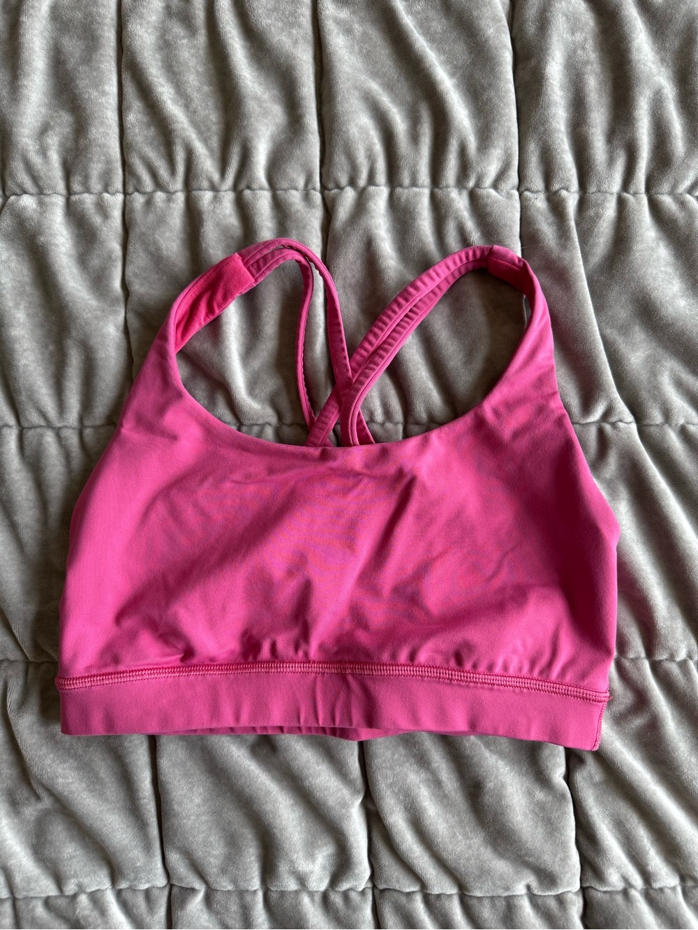 lululemon athletica Raspberry Coulis Longline Bra medium support B-D cups